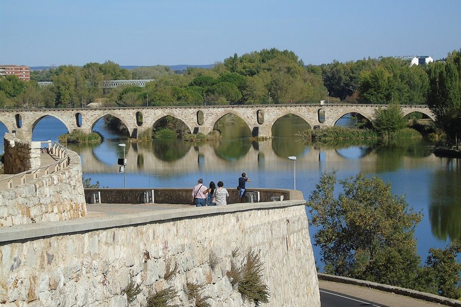 El Puente de Piedra de Zamora sobre el Duero